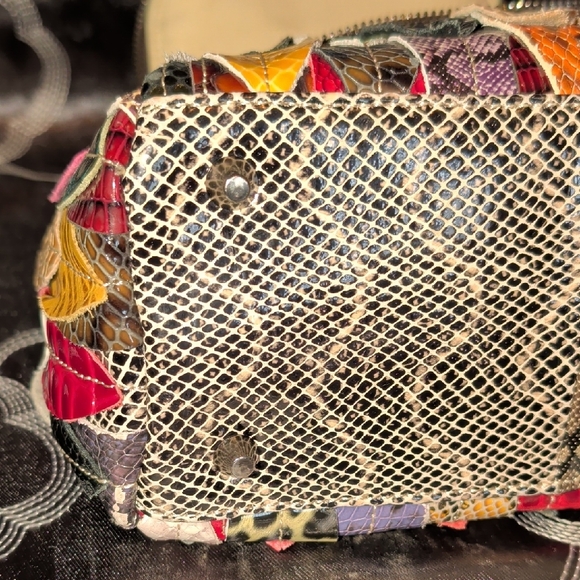 Multicolor Patchwork Handbag - Picture 8 of 16